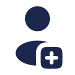 User Plus Rounded SVG Icon